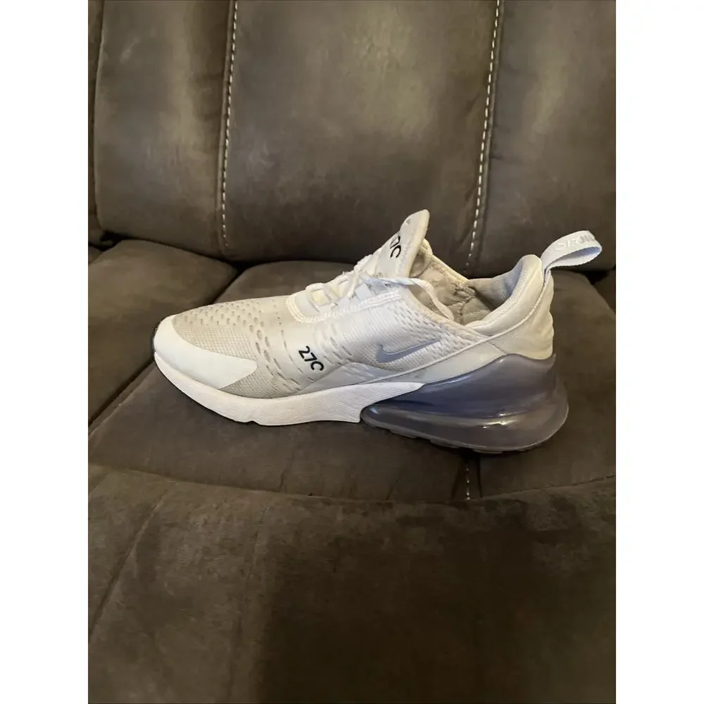 Nike Air Max 270 White Blue Whisper Shoes Football Grey AH6789-121 Women’s 8